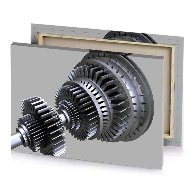a gear with wheel smoky black canvas