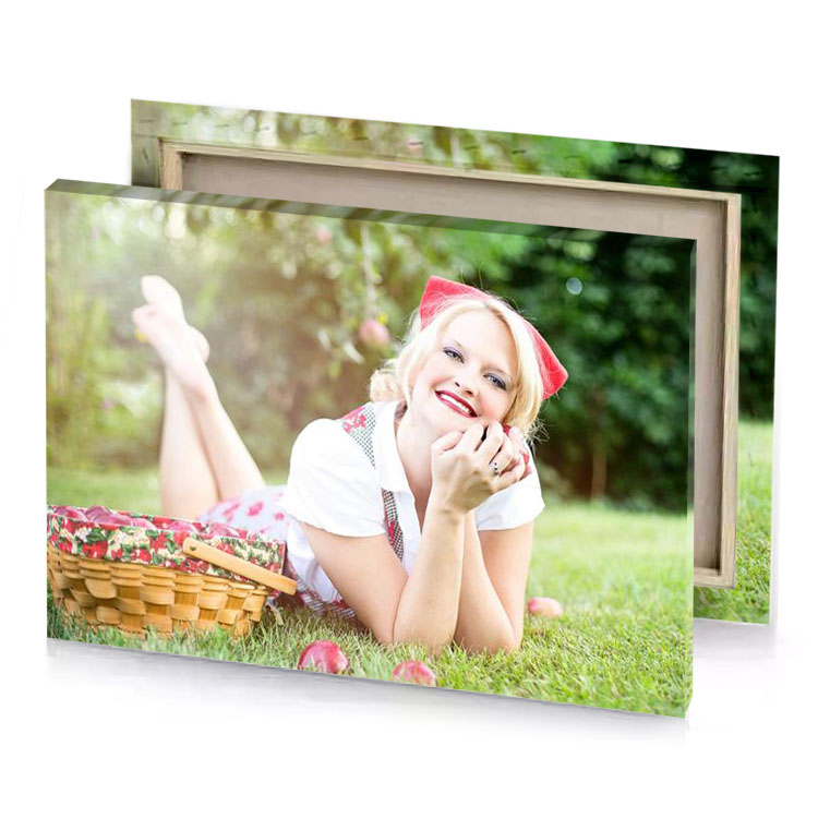 a girl laying on the grass sage canvas