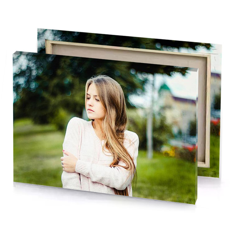 a girl standing in the grass with her arms crossed olive drab canvas