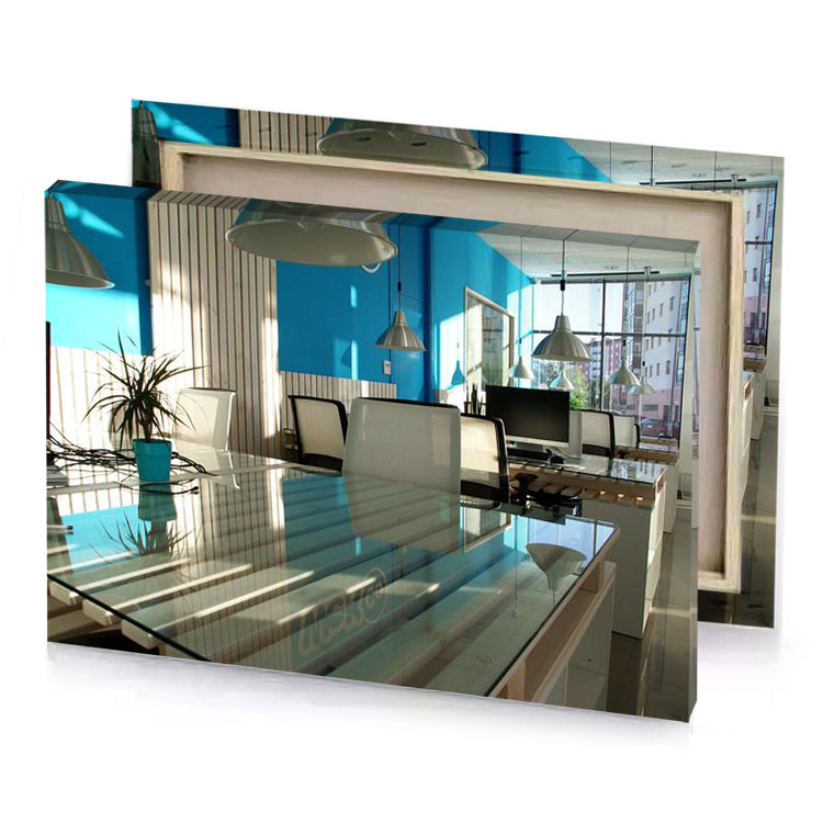 a glass table with laptop on it camouflage green canvas
