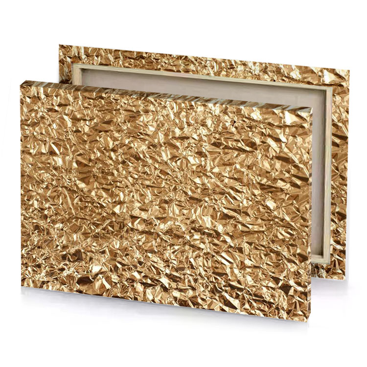 a gold foil background sepia canvas