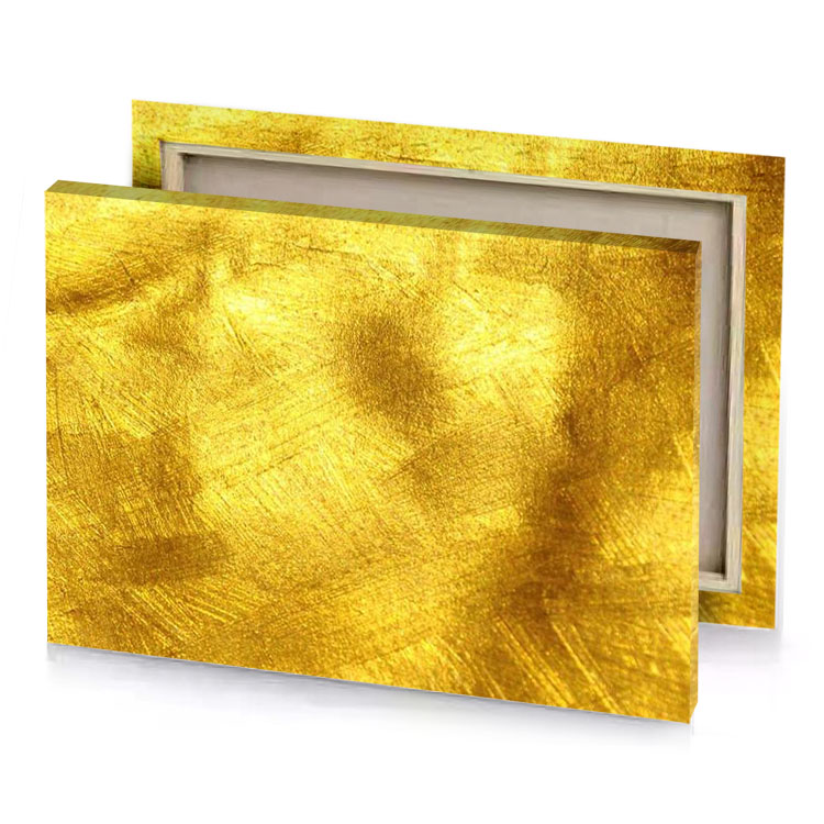 a gold foil texture background yellow orange canvas