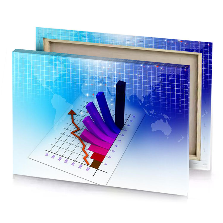 a graph with world map in the background indigo canvas