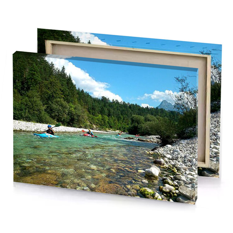 a group of people are rafting in river camouflage green canvas