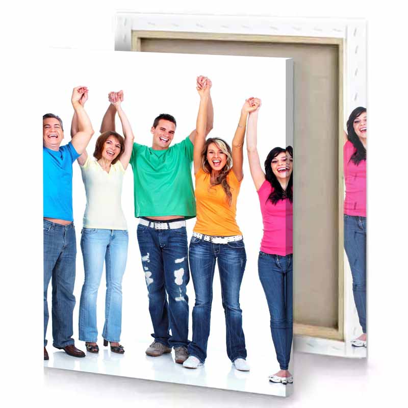 a group of people ghost white canvas