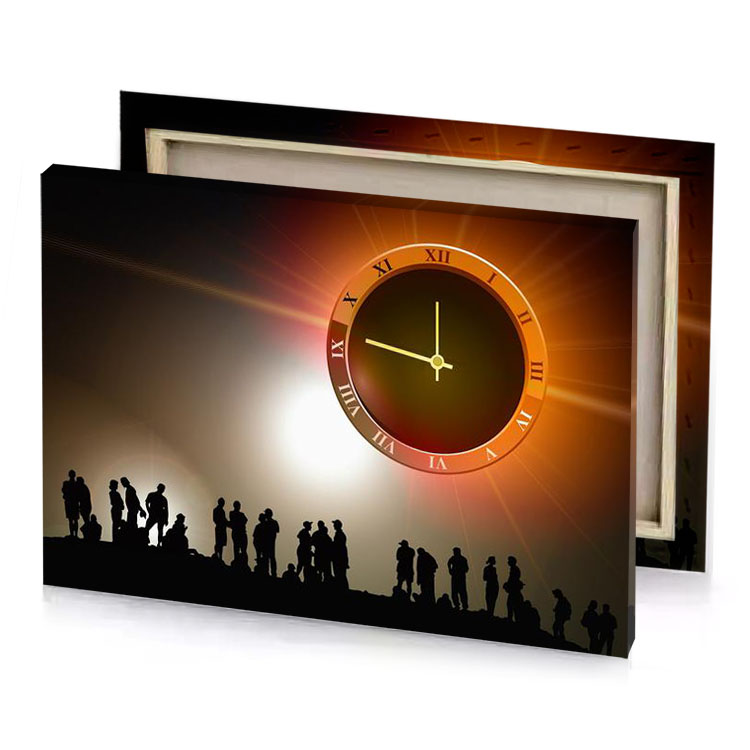 a group of people linen canvas