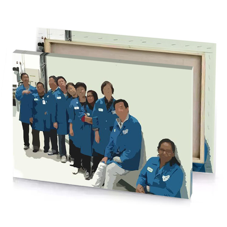 a group of people platinum canvas
