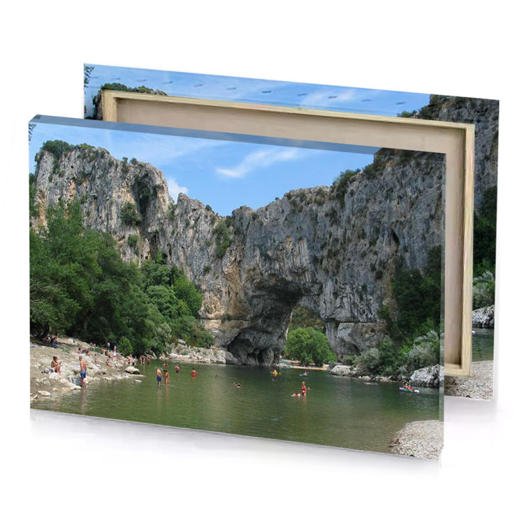 a group of people swimming in river hunter green canvas