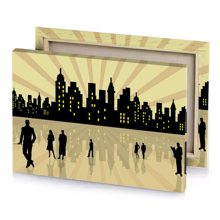 a group of people walking in the city dark khaki canvas