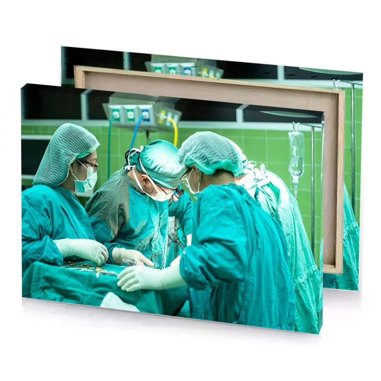a group of surgeons dark turquoise canvas