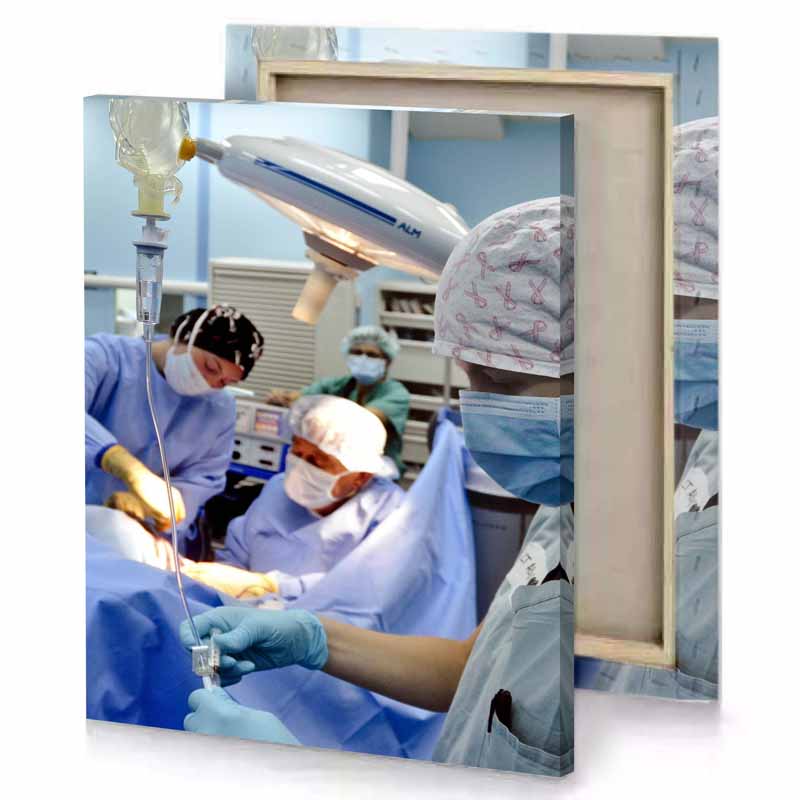 a group of surgeons in hospital operating manatee canvas