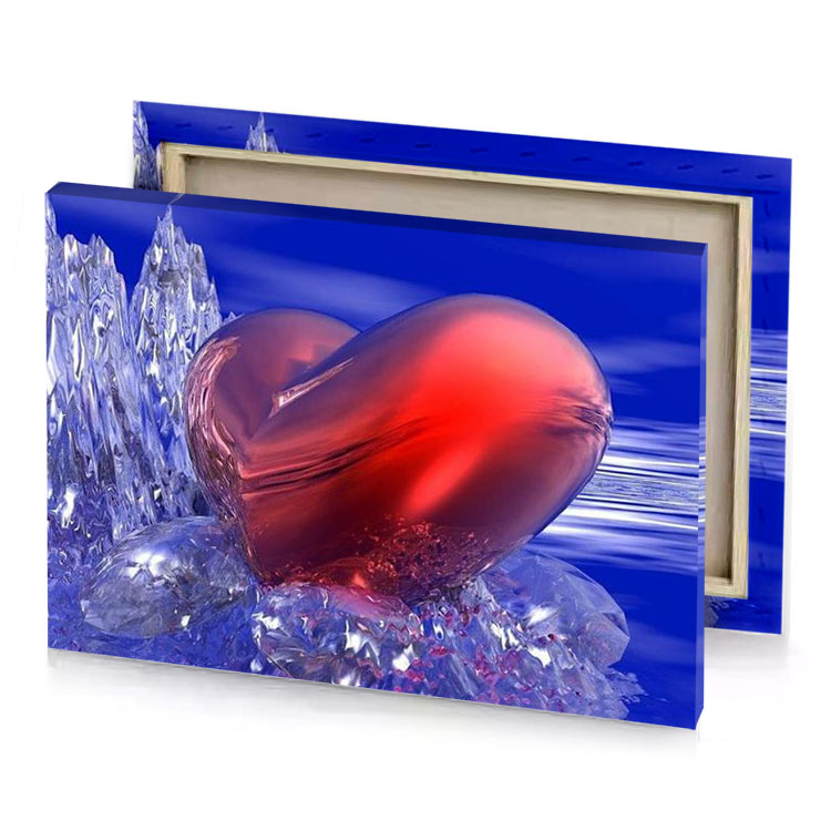 a heart in ice lust canvas