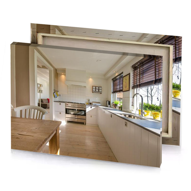 a kitchen with table and chairs in it rosy brown canvas