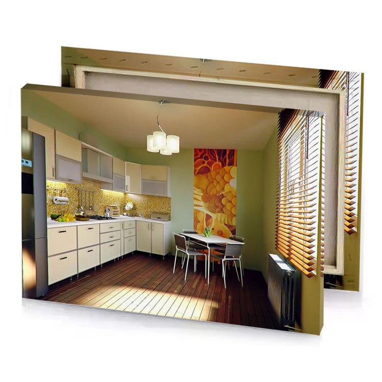 a kitchen with table and chairs in it sienna canvas