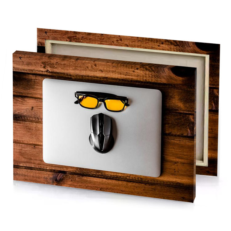 a laptop with pair of sunglasses on it amber canvas