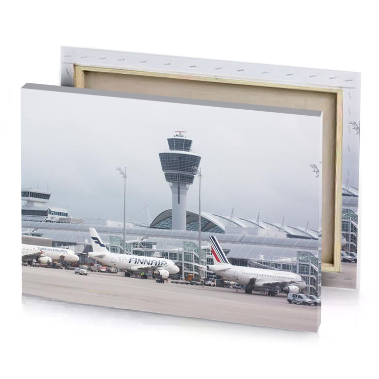 a large airport terminal silver canvas