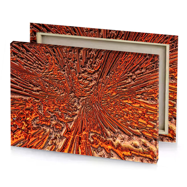 a large amount of copper in metal tube canvas