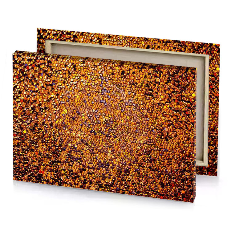 a large amount of gold coins canvas