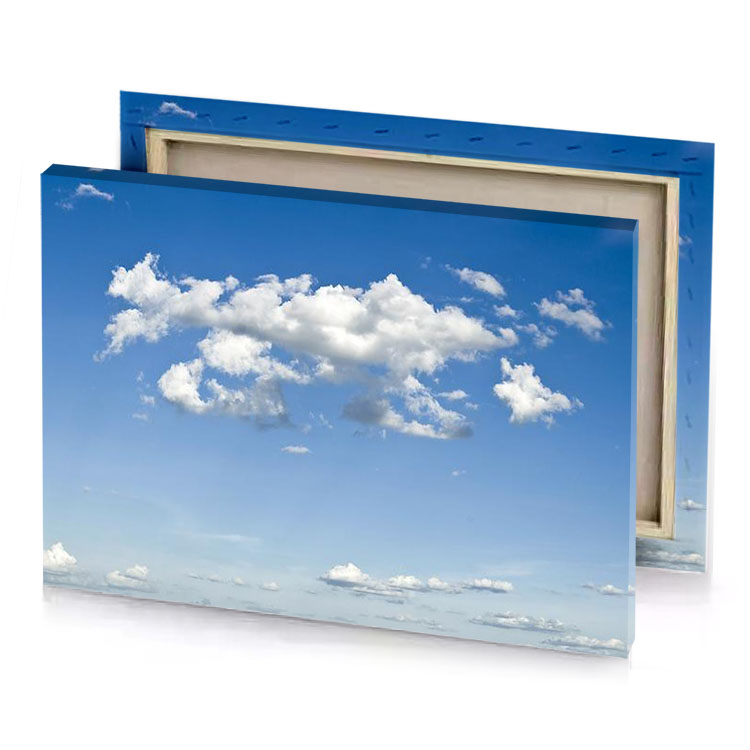 a large cloud in the sky moonstone blue canvas