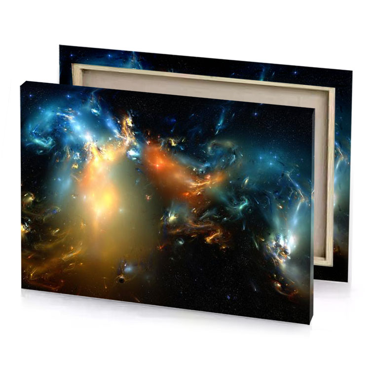 a large cluster of galaxies in the constellation dark olive green canvas