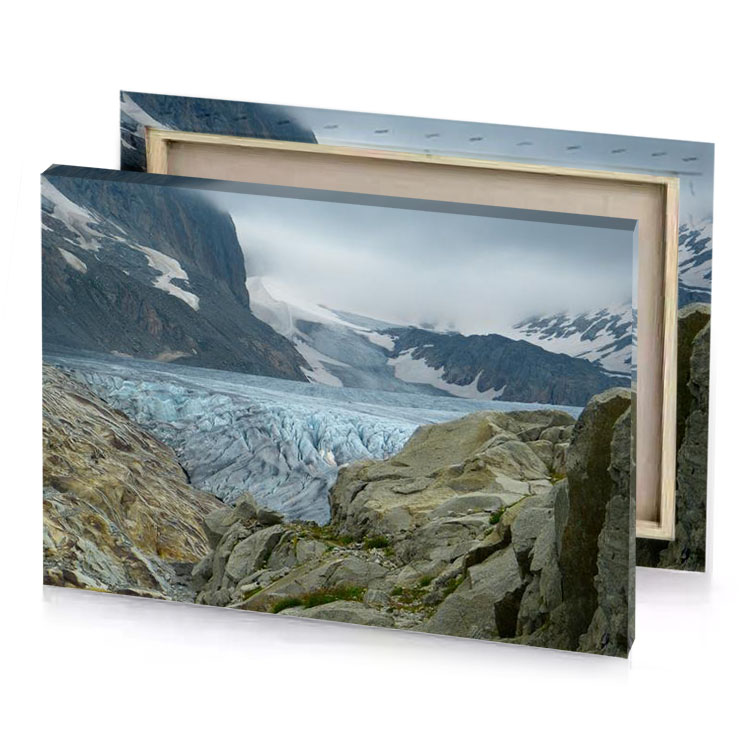 a large glacier light steel blue canvas
