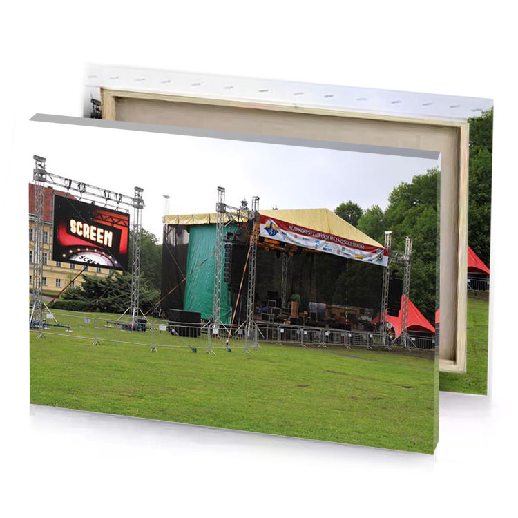 a large green field viridian canvas