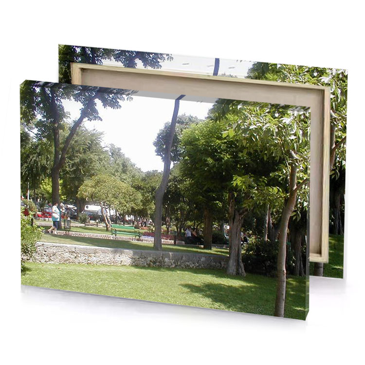 a large green tree zinnwaldite brown canvas