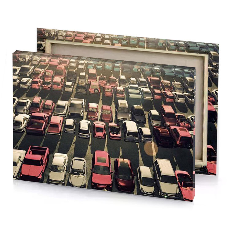 a large parking lot full of cars taupe canvas