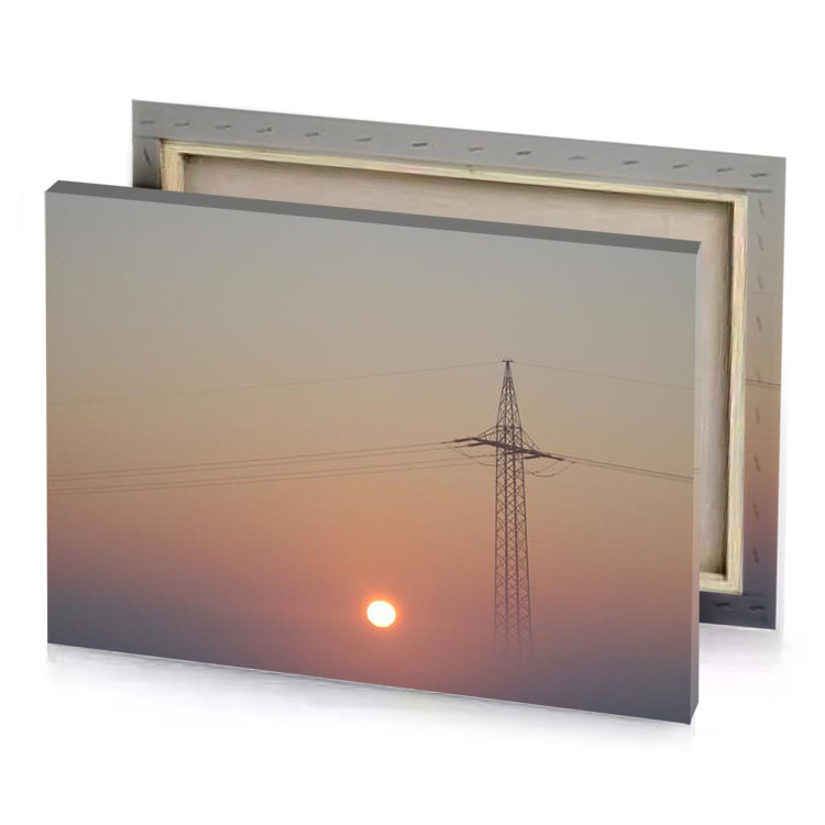 a large power line charcoal canvas