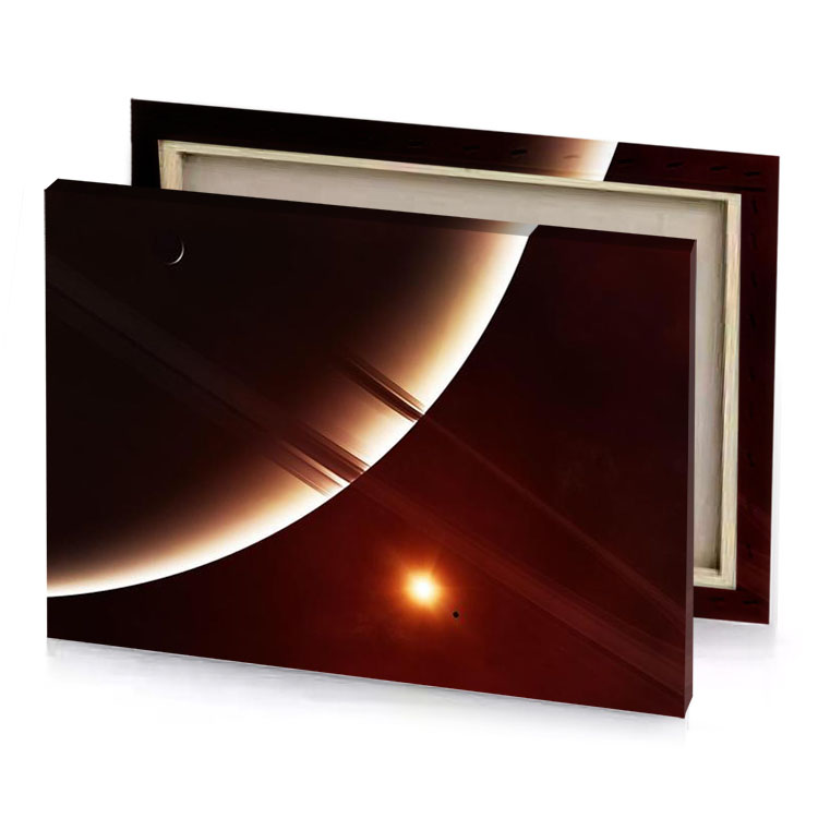 a large red object in the sky zinnwaldite brown canvas