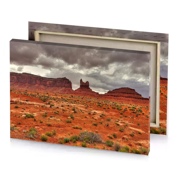 a large red rock formation sienna canvas