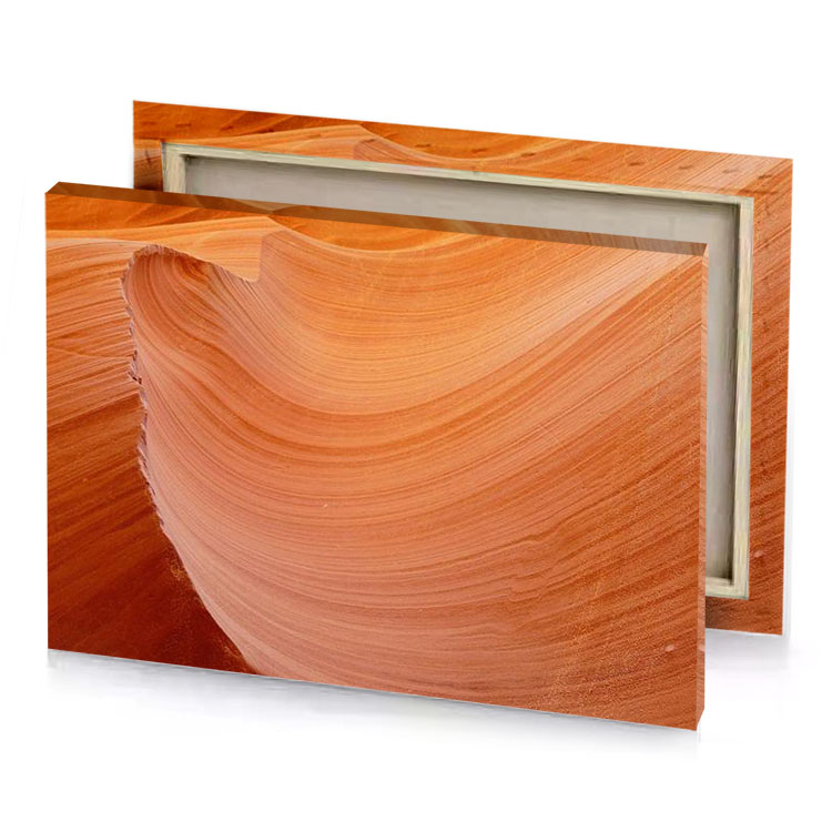 a large rock formation in the desert saddle brown canvas