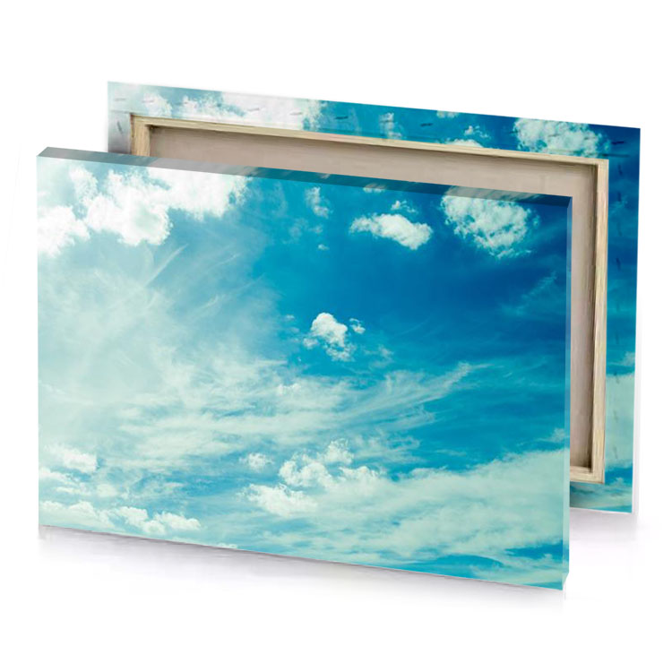 a large white cloud dark cyan canvas