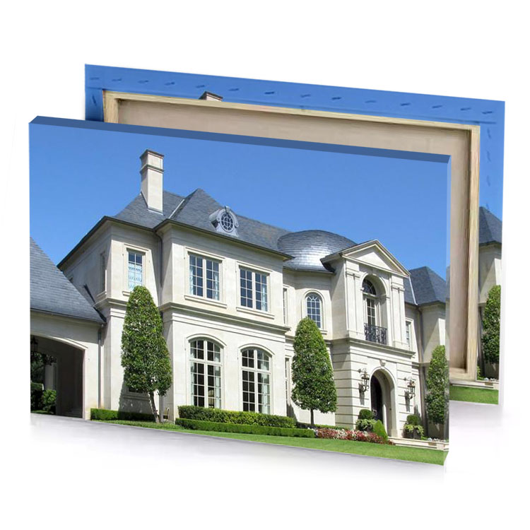 a large white house platinum canvas
