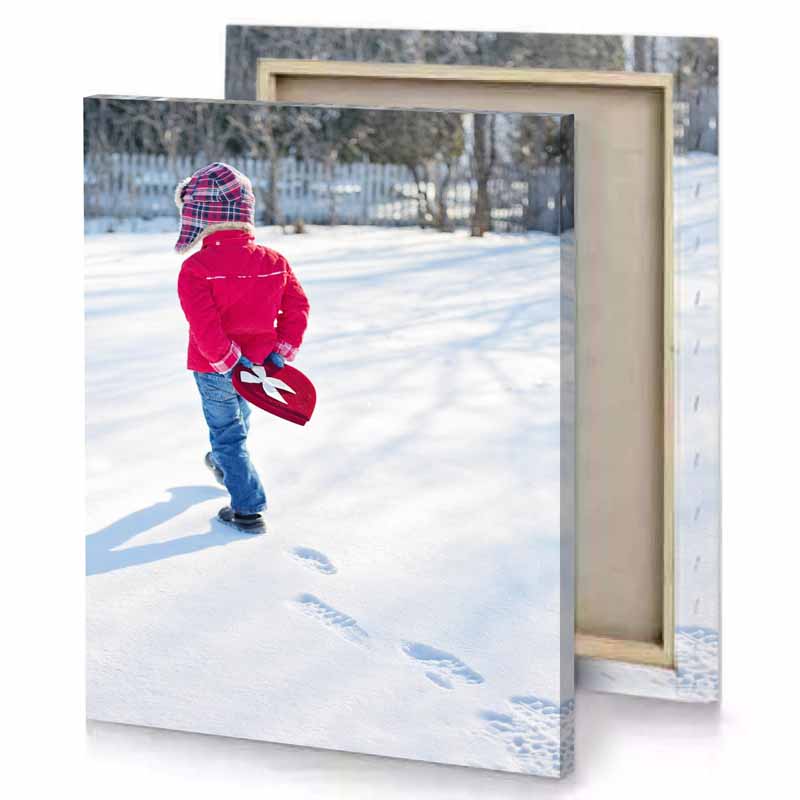 a little girl in red jacket and blue jeans is ruby canvas