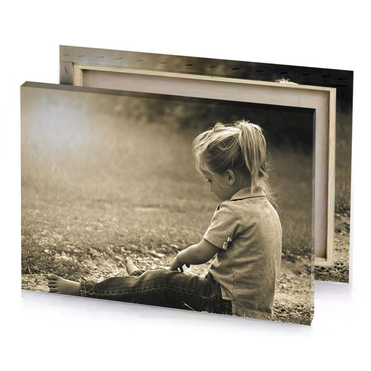 a little girl sitting on the ground with teddy bear rosy brown canvas
