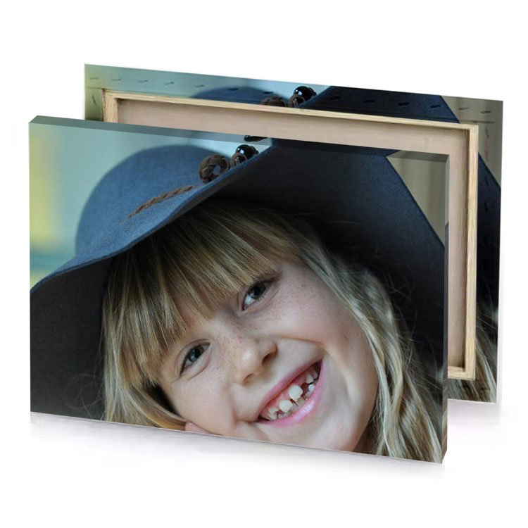 a little girl wearing hat and eating banana smoky black canvas