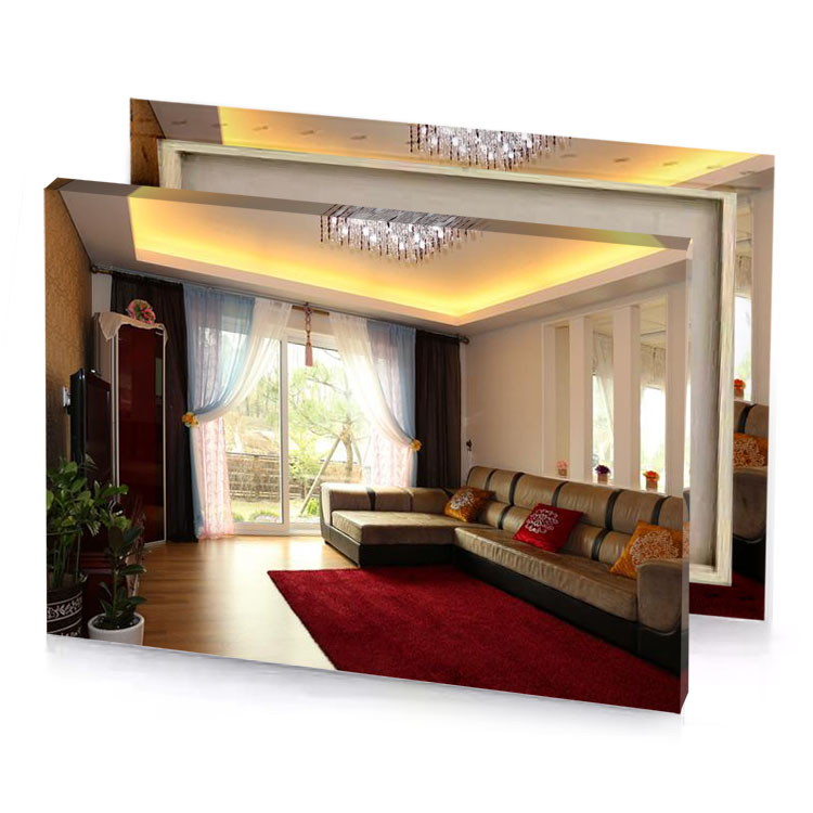 a living room with couch and chandel champagne canvas