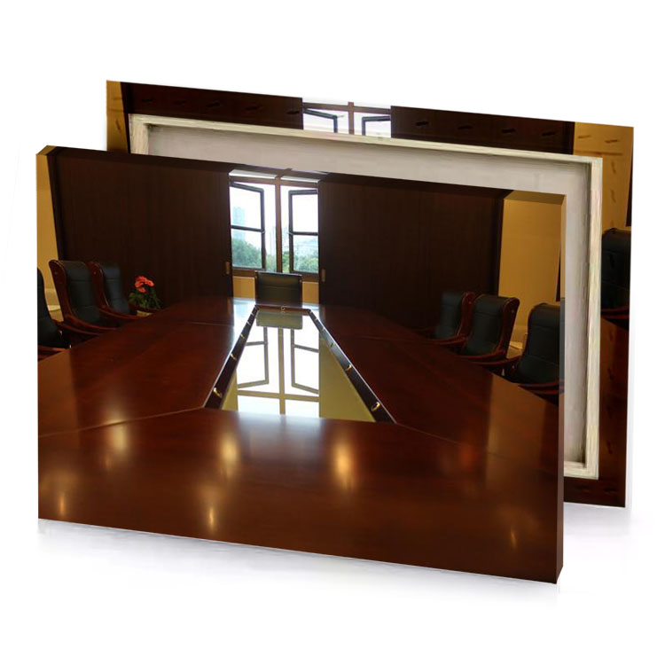 a long wooden table zinnwaldite brown canvas