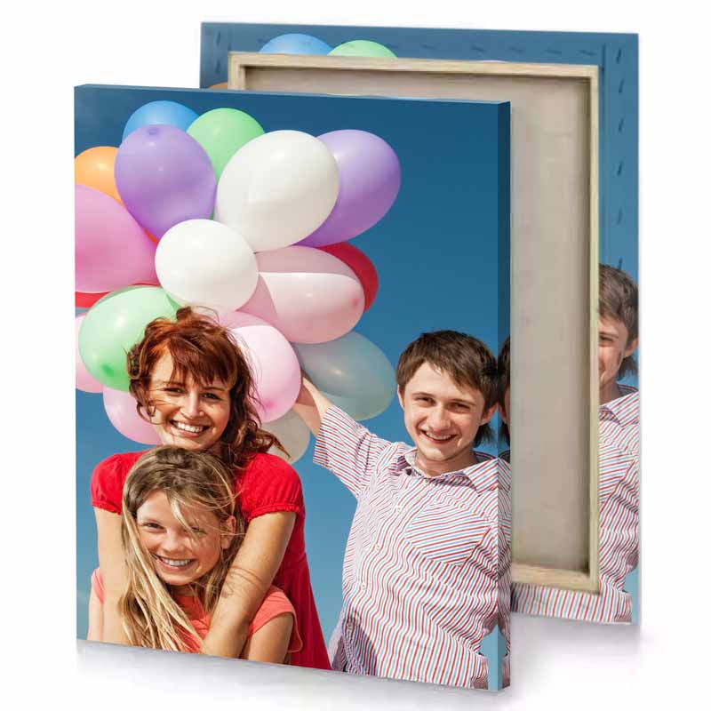 a man holding bunch of balloons blue sapphire canvas