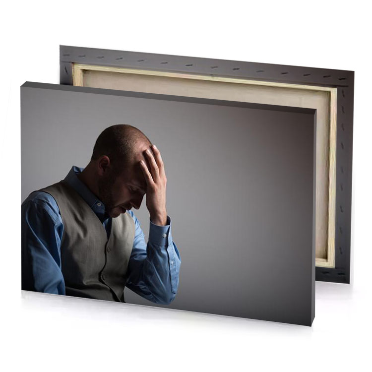 a man in blue shirt and gray vest manatee canvas