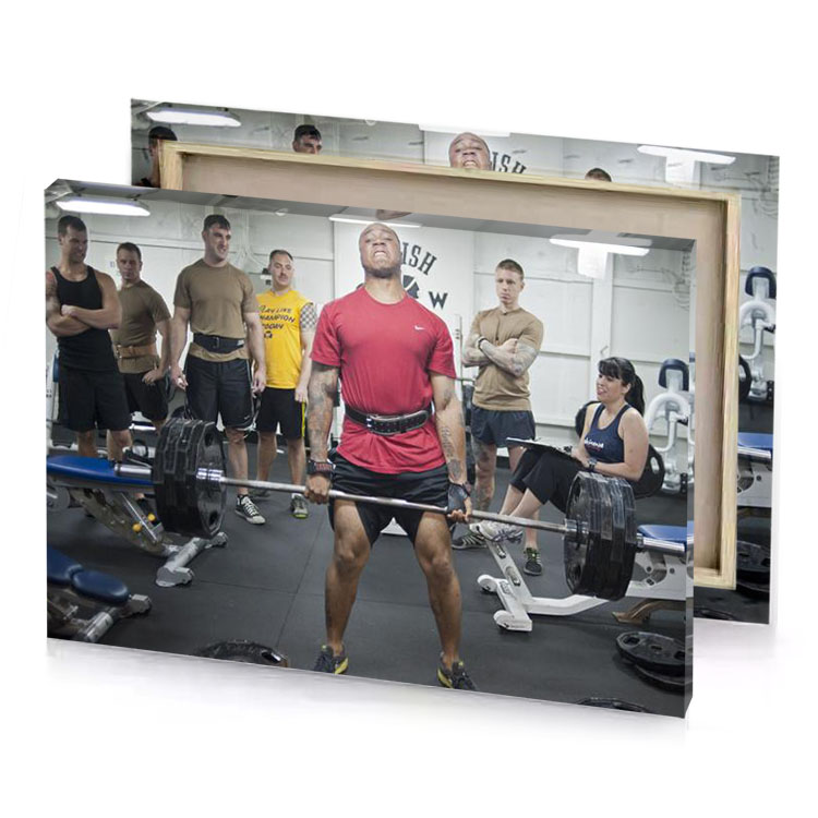 a man in gym charcoal canvas