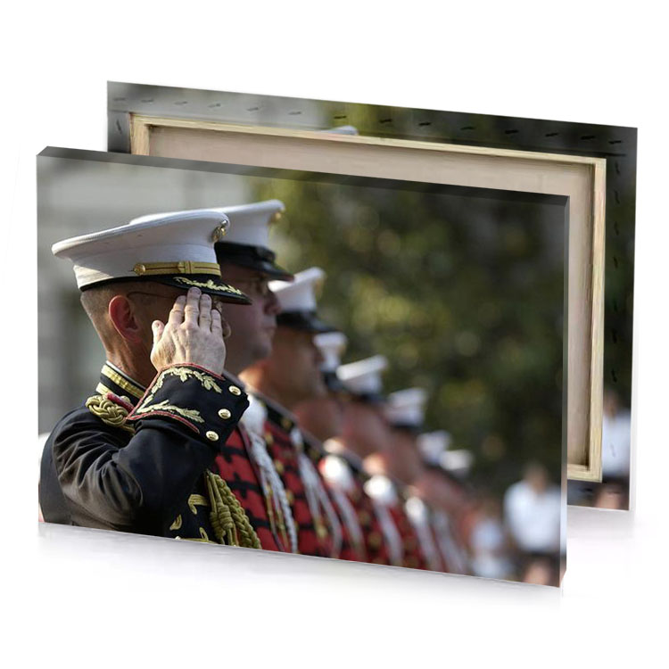 a man in military uniform sal his hat bistre canvas