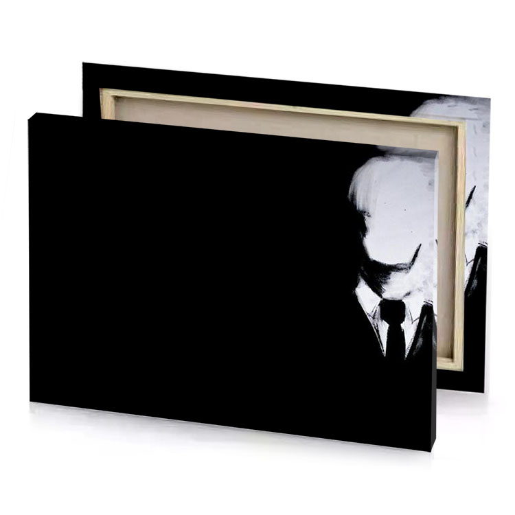 a man in suit and tie standing the dark platinum canvas