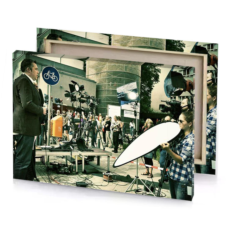 a man in suit bistre canvas