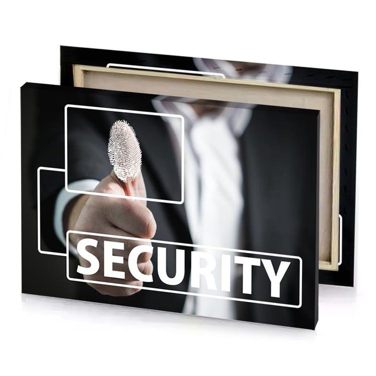 a man in suit pointing to fingerprinted fingerprint white smoke canvas