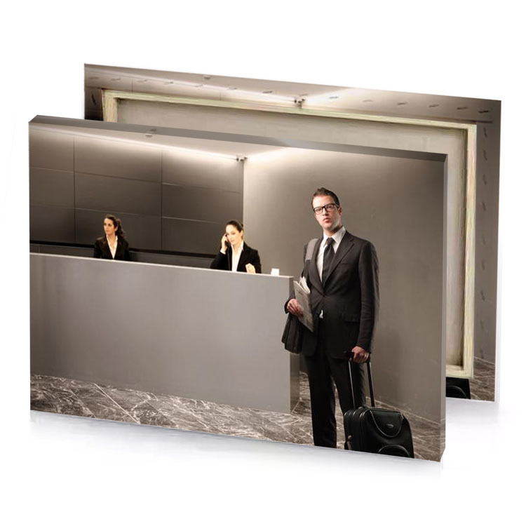 a man in suit rose quartz canvas