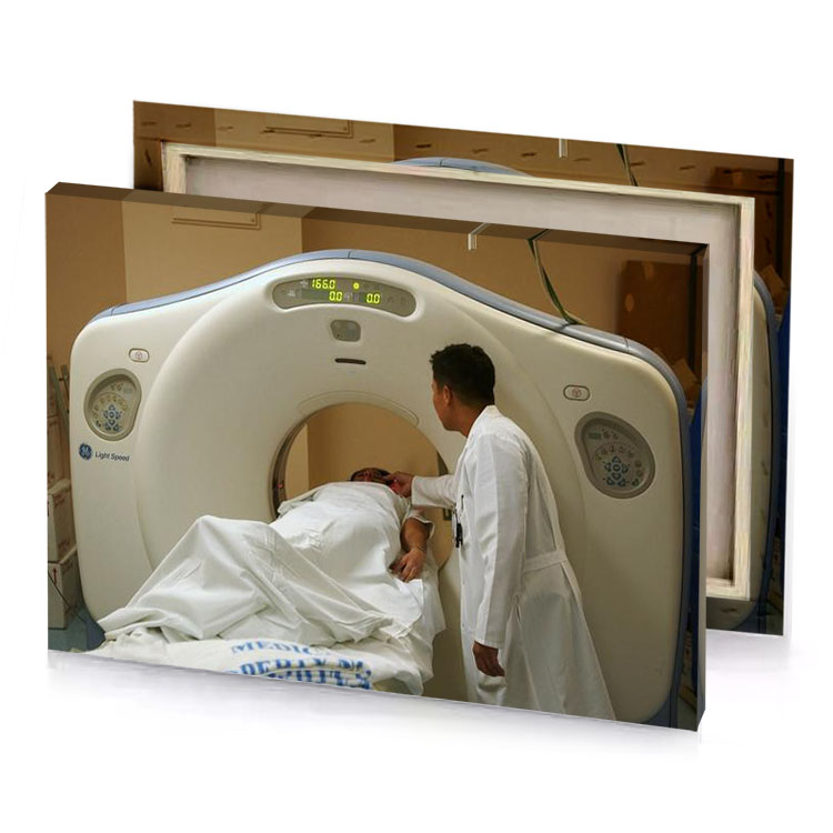 a man in white lab coat is mri mountbatten pink canvas