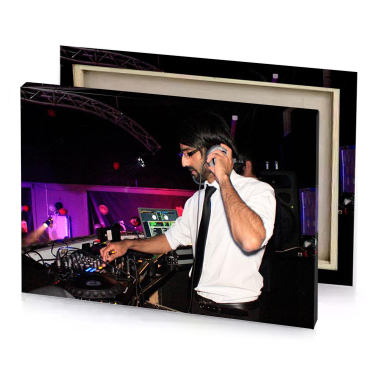 a man in white shirt smoky black canvas