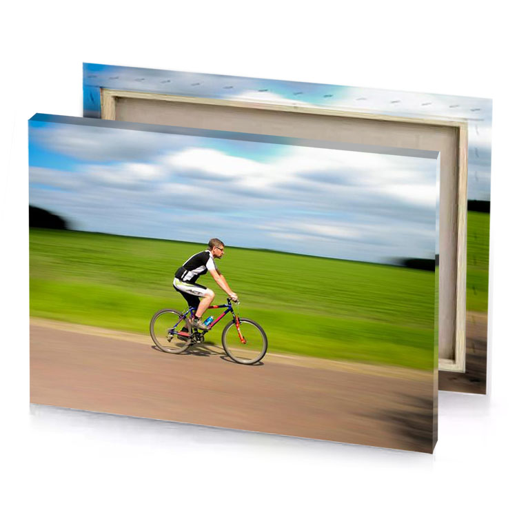 a man riding bike down dirt road olive drab canvas
